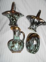 Föhr  Keramik Vase Schale mintgrün gold 50er-70er Jahre Niedersachsen - Moormerland Vorschau