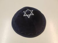 Kippa, Jarmulke, Kippah,Kipa dunkelblau Samt 16-17cm Stickerei Nordrhein-Westfalen - Moers Vorschau