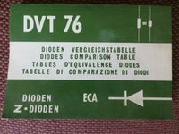Dioden Vergleichstabelle DVT 76 ECA Fachbuch elektronik Röhren Nordrhein-Westfalen - Brilon Vorschau