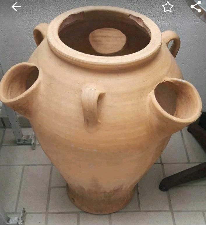 Ton Vase Terracotta Pflanz Gefäß Trog Kübel Amphore 50x70 Spanien in Reutlingen