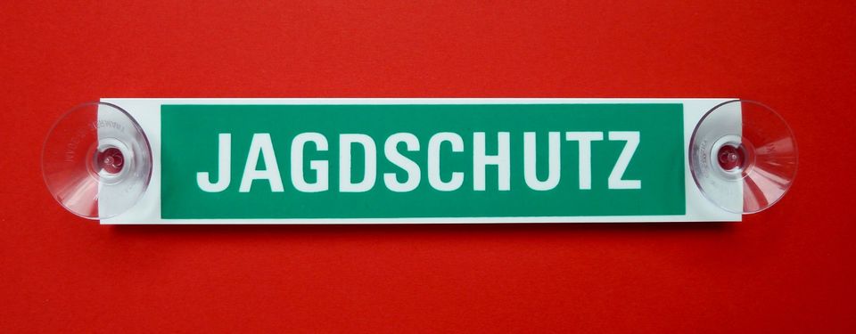 Jagdschutzschild - Jagd - Jagdaufseher – Autoschild in Köln