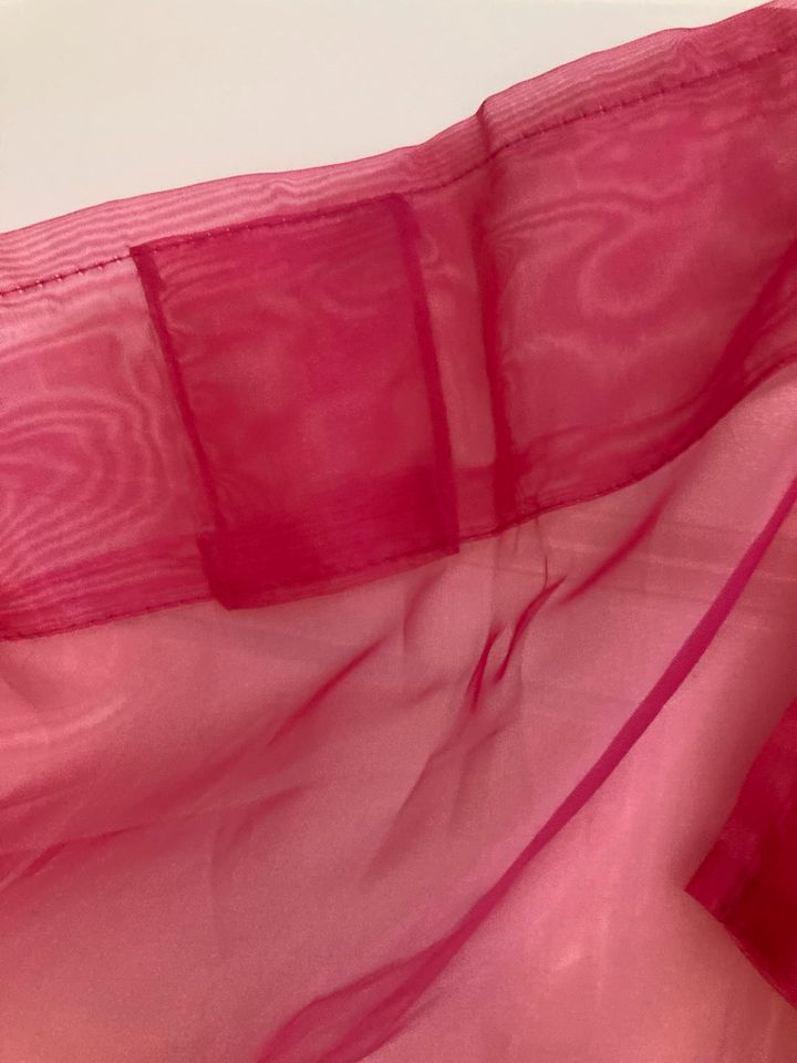Schlaufenschal Gardine Vorhang pink Organza 1,4x3m transparent in Hannover