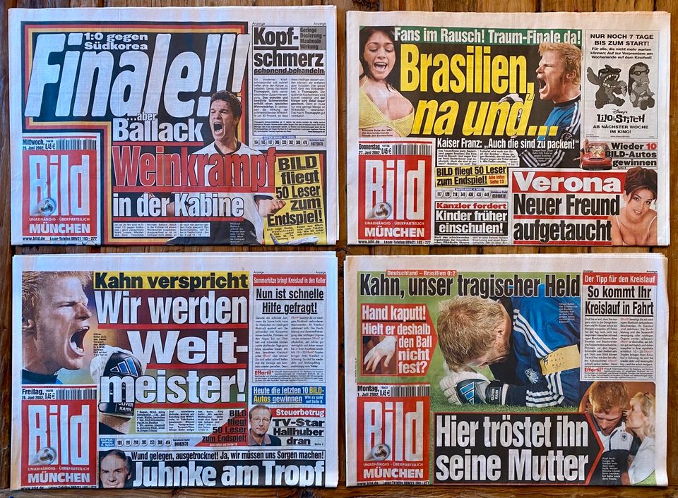 Zeitungssammlung Fifa WM 2002 in Markt Schwaben