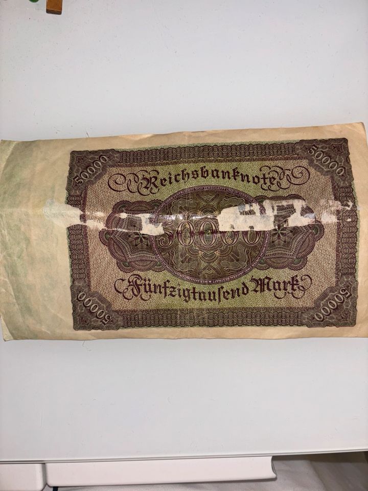 50000 Reichsbanknote 1922 in Berlin