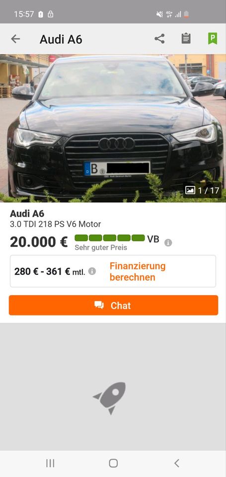 Audi A6 3.0 TDI 218 PS V6 Motor in Berlin