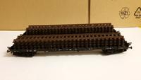 Modelleisenbahn Spur H0 - Rungenwagen DB mit Ladung Brandenburg - Cottbus Vorschau