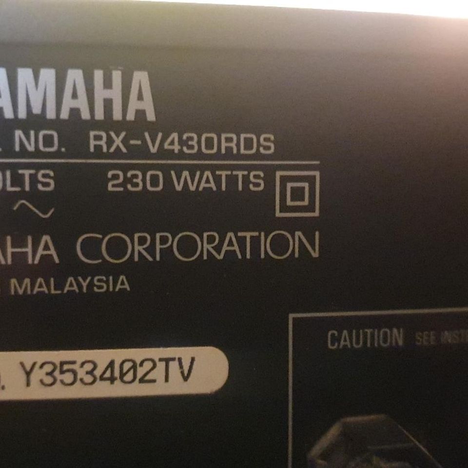 YAMAHA RX-V430RDS DIGITAL 5.1 AV RECIVER in Wald-Michelbach