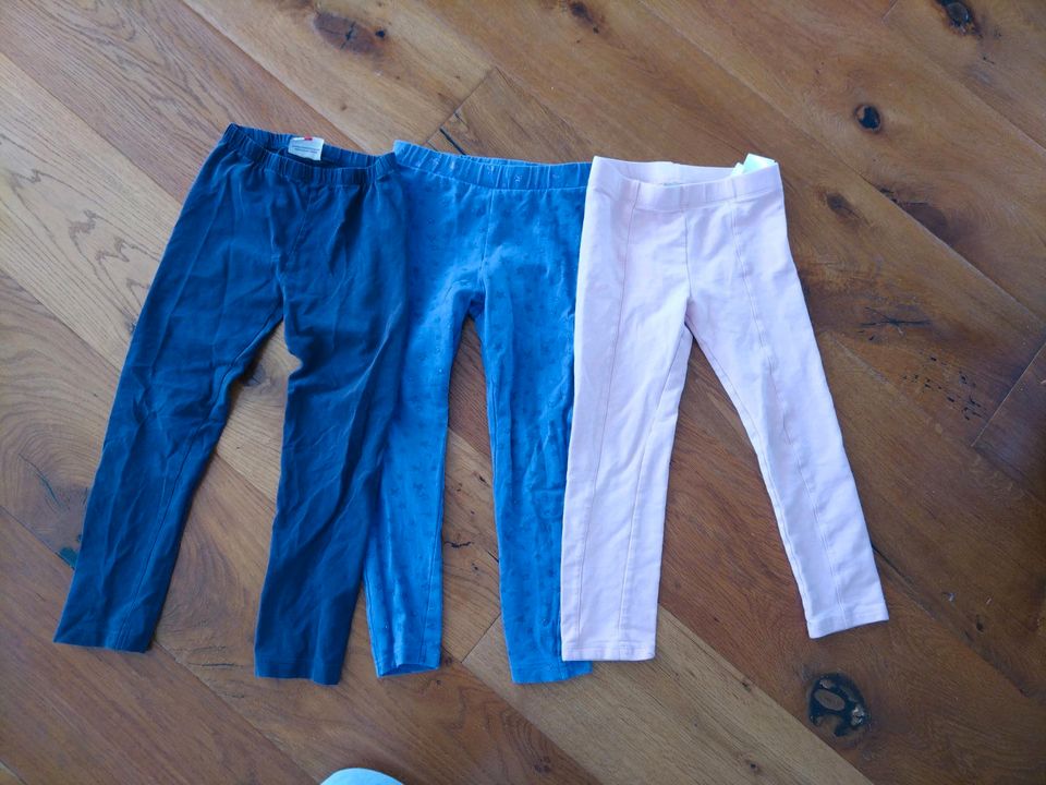 3. 50 Euro - 3x Leggings Gr. 110/116 in Osterzell