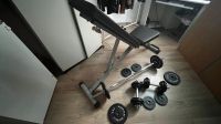 Hantelbank Trainingsgeräte Gewichte 50kg Fitness Trainingsstuhl Frankfurt am Main - Bonames Vorschau