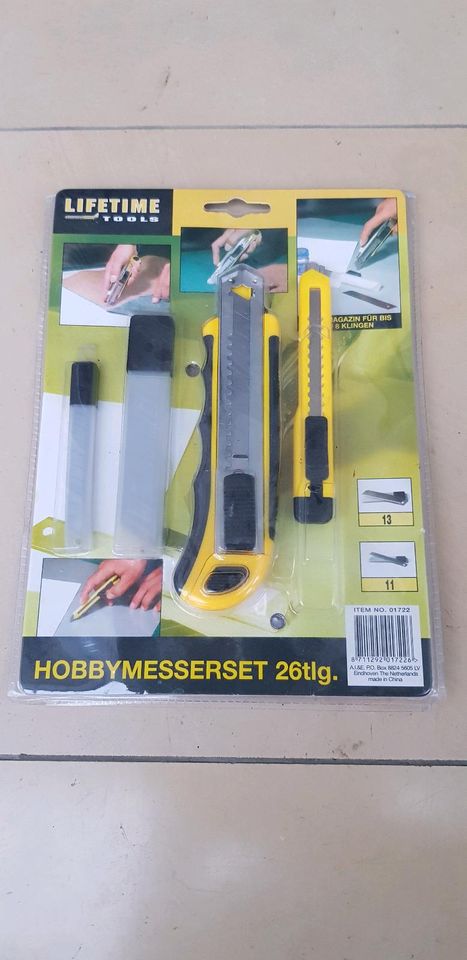 Hobby Messerset 26 tlg. / Teppichmesser / Universalmesser - neu in Ellwangen (Jagst)