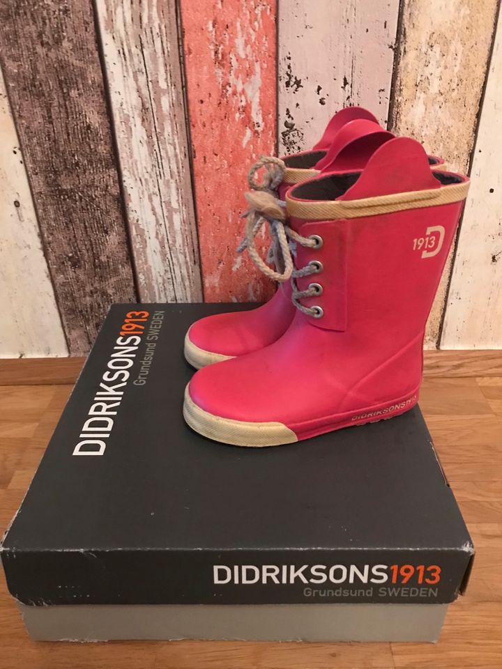 Didriksons Gummistiefel, Regenstiefel Kinder rosa, Größe 27 in Köln