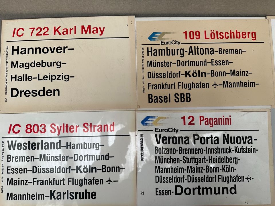 DB Eisenbahn Sammler Schild Hauptbahnhof Rarität B in Frankfurt am Main