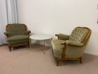 2 grüne Chesterfield Vintage Barock Design Sessel Paar Hessen - Korbach Vorschau