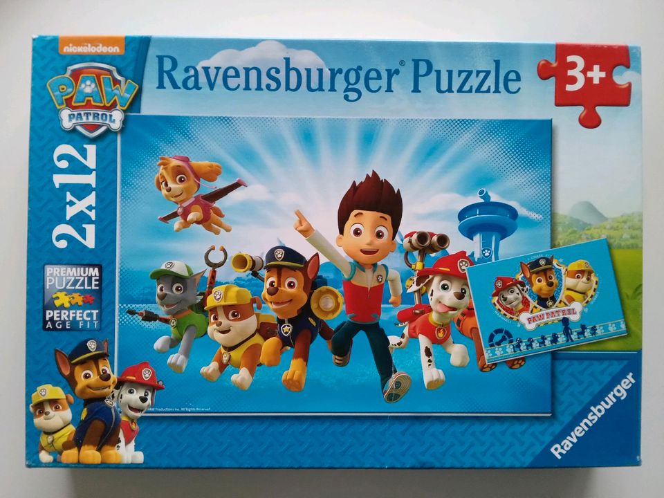 Puzzle Ravensburger Paw Patrol 2 x 12 Teile in Bergisch Gladbach