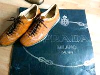 PRADA Leder Sneakers in 38, Cognac braun Schnürrsenkel, bowling Düsseldorf - Eller Vorschau