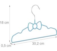 Relaxdays 6er Set, blau Kinderkleiderbügel Schleife, Drahtbügel, Sachsen - Adorf-Vogtland Vorschau