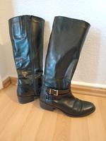 Schwarze Stiefel in der Größe 39/40 Duisburg - Duisburg-Mitte Vorschau