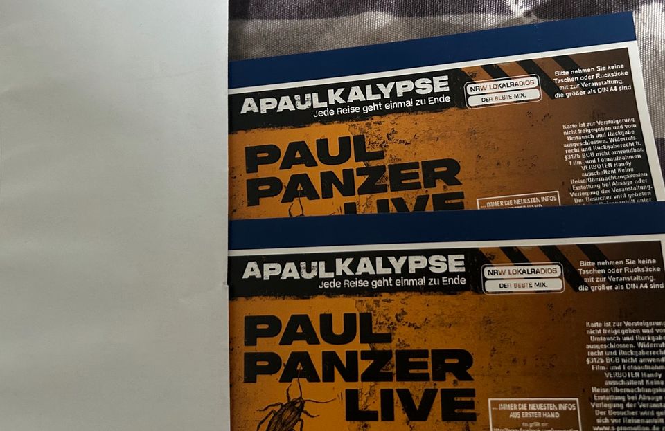 Paul Panzer - 2 Tickets - Dortmund - 27.September 2024 - 20 Uhr in Iserlohn