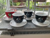 Lucaffe Cappuccino Tasse Classic schwarz rot witzig guter Zustand Baden-Württemberg - Ulm Vorschau