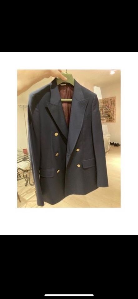 Gucci Blazer Sakko doppelreihig zweireihig navy Gr. 44 XS in München