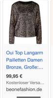 Pailletten Top, Shirt, von Oui, Bronze, Gr. 38 Stuttgart - Vaihingen Vorschau