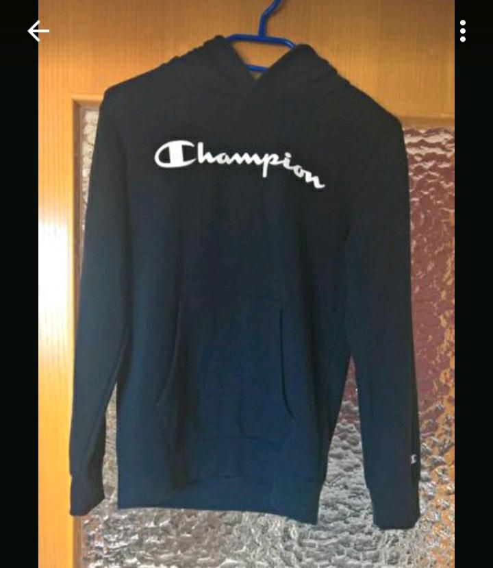 Champion® Pullover Gr 150 / 155 *dunkel blau *Hoodie in Schweitenkirchen