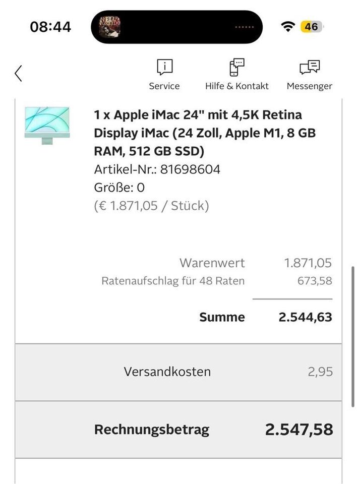 Apple IMac 24 mit 512 GB SSD neuwertig in Poing