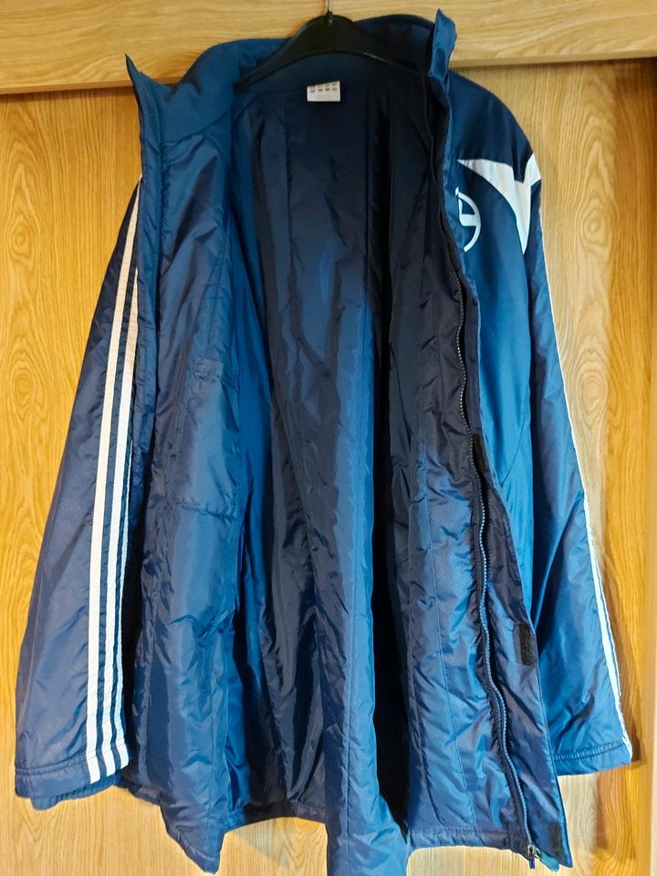 Schalke 04 Winterjacke, Gr. 42/44, Adidas, gebraucht in Hochborn