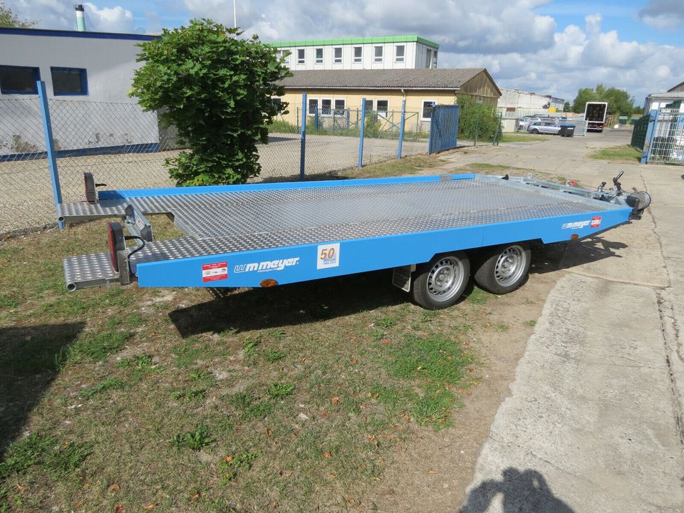 Mietanhänger ab 20€ Autotransporter Autotrailer 3500 Kg mit Gurte in Prenzlau