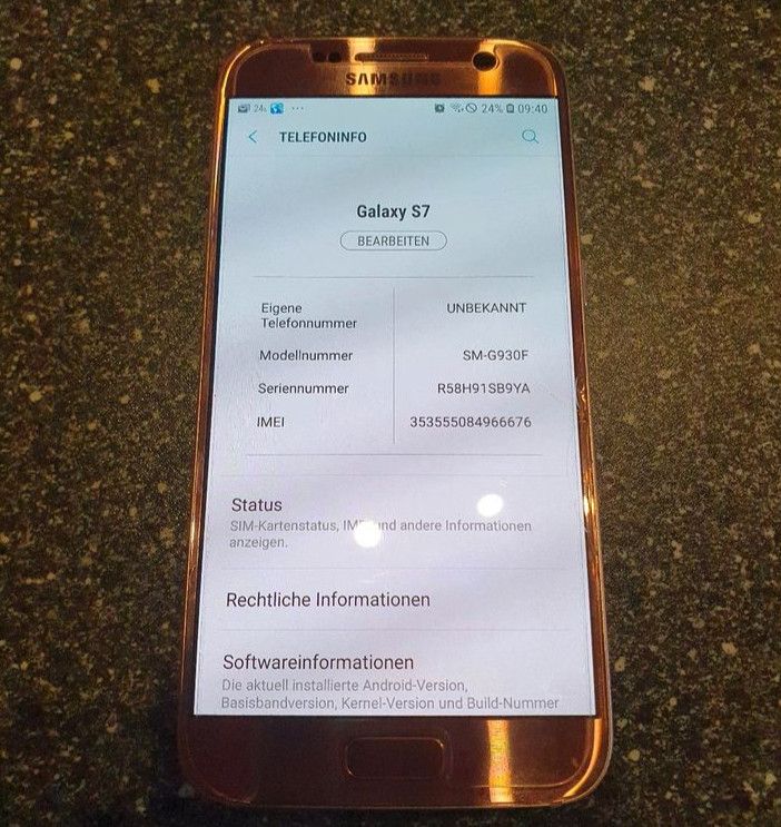 Samsung Galaxy S7 SM- G930F pink in Empfingen