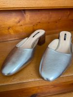 Slipper Zara Silber 38 Sandale Baden-Württemberg - Villingen-Schwenningen Vorschau