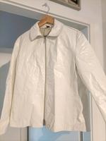 JOOP! Vintage Echtlederjacke Größe 48 Weiß Leipzig - Altlindenau Vorschau