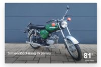 Simson Leasing S50 3-Gang 6 Volt Grün Chemnitz - Euba Vorschau