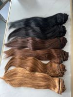 Echthaar Clip In Extensions 50-55 cm Braun schwarz Remy Hair Set Nordrhein-Westfalen - Moers Vorschau