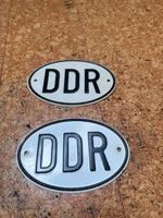 DDR Länderkennzeichen Oval Blechschild Original 06/86 Sachsen - Klipphausen Vorschau