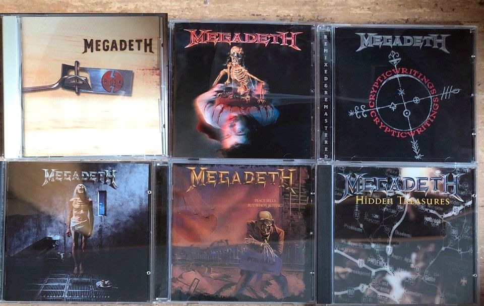 6 CDs Megadeth CD Sammlung (inkl. Peace sells 25th anniversary ed in Frankfurt am Main