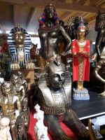 Dekofiguren Ägypten/Asien/Buddhastatuen/Skulpturen Gold Baden-Württemberg - Bötzingen Vorschau