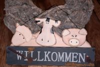 Willkommen Schild Küche ♥️Kühe Dekoration Mecklenburg-Vorpommern - Papendorf (Vorpommern) Vorschau