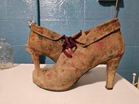 Boho Blumen-Leder-Booties | Echtleder Gr 39 Wuppertal - Elberfeld Vorschau
