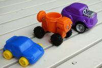 3x Baby Spielzeugauto Mixi Bob der Baumeister Flexi Toys Sweden Baden-Württemberg - Karlsruhe Vorschau