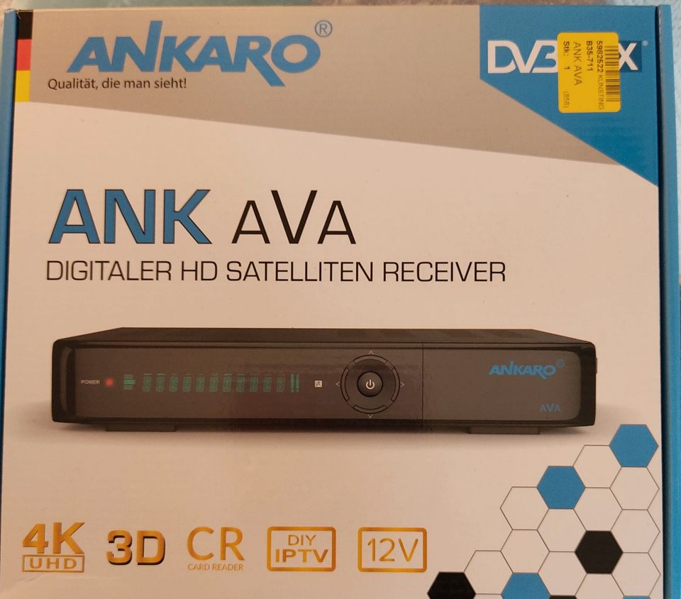 Ankaro SAT Receiver,DVB-S2X,4K,PVR in Mülheim (Ruhr)