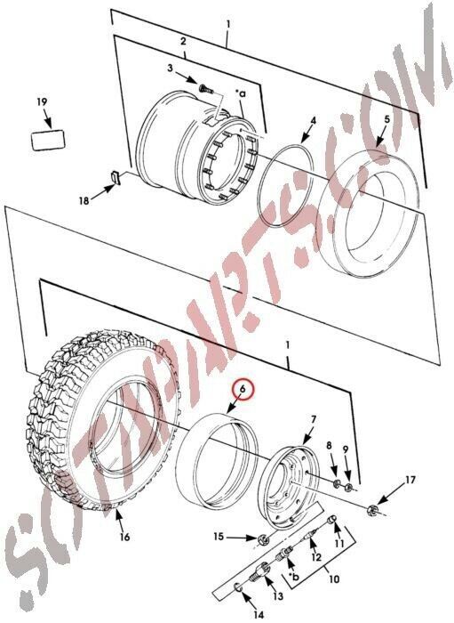 Beadlock Ring für HMMWV HUMVEE HUMMER H1 Räder in Gau-Algesheim