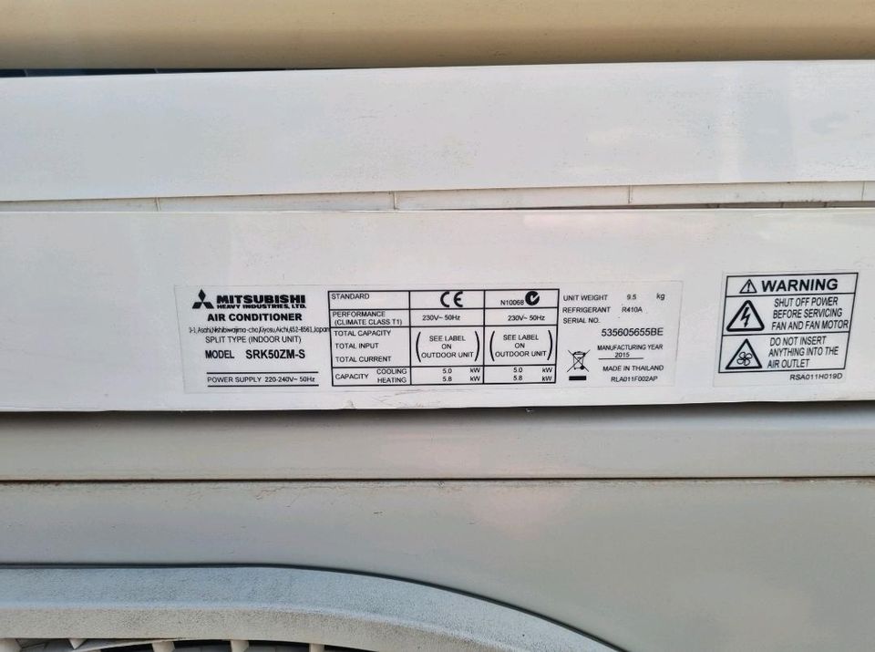 Klimaanlage Mitsubishi Innen und Außengerät! in Leonberg