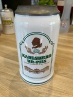 Bierkrug mit Zinndeckel Karlsberg Brauerei Saarland - Eppelborn Vorschau