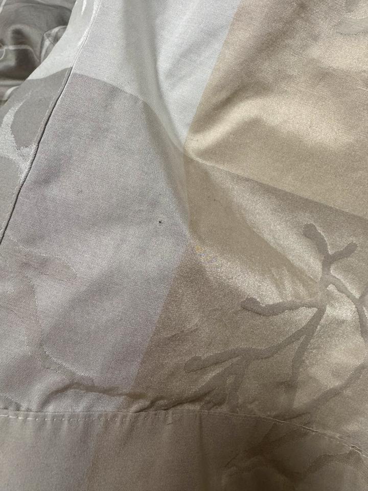 2x Vorhang Gardine kräuselband grau beige weiß 53x245 cm in Hamburg
