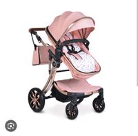 Kinderwagen Kombi Moni rosa pink elegant stylisch Babyschale Mecklenburg-Vorpommern - Neuburg (Nordwestmecklenburg) Vorschau