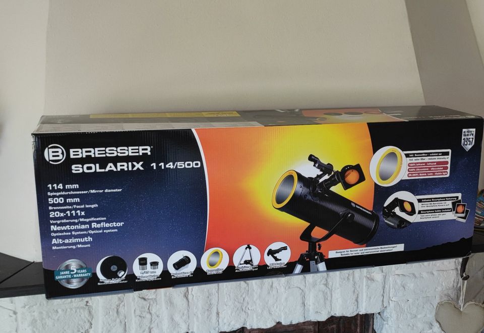 NEU Bresser SOLARIX 114/500 Spiegel-Teleskop Fernrohr Alu-Stativ in Oberhausen