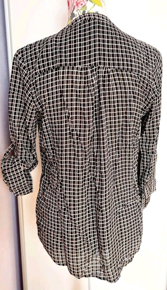 ➕ Top Bluse Gr. 38/40 Shirt Schwarz mit bunten Streifen Viskose ➕ in Nürnberg (Mittelfr)