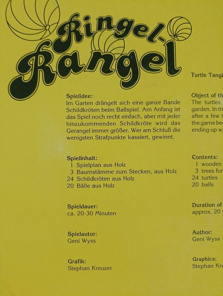 Spiel Haba Ringel Rangel sehr gut erhalten ab 4 Jahre rar 1993 in Flieden