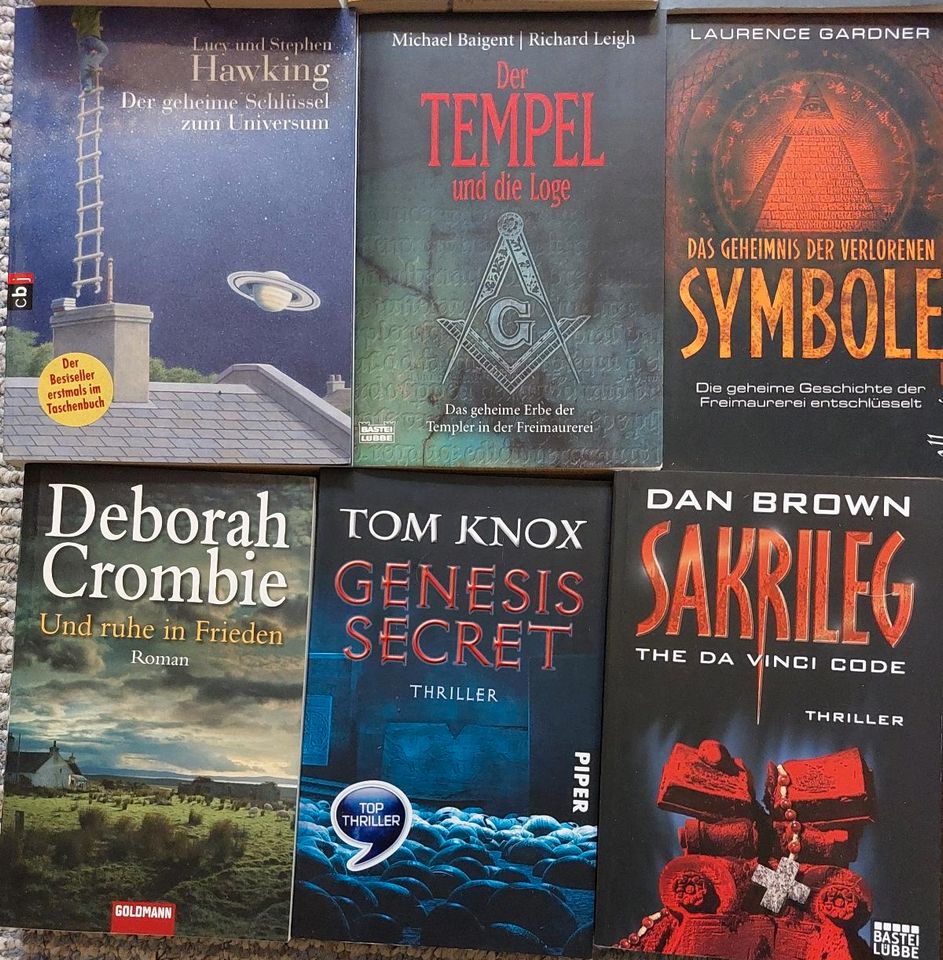 Grosses Bücherpaket * 20 Stück Dan Brown + Will Adams + weitere in Petershagen